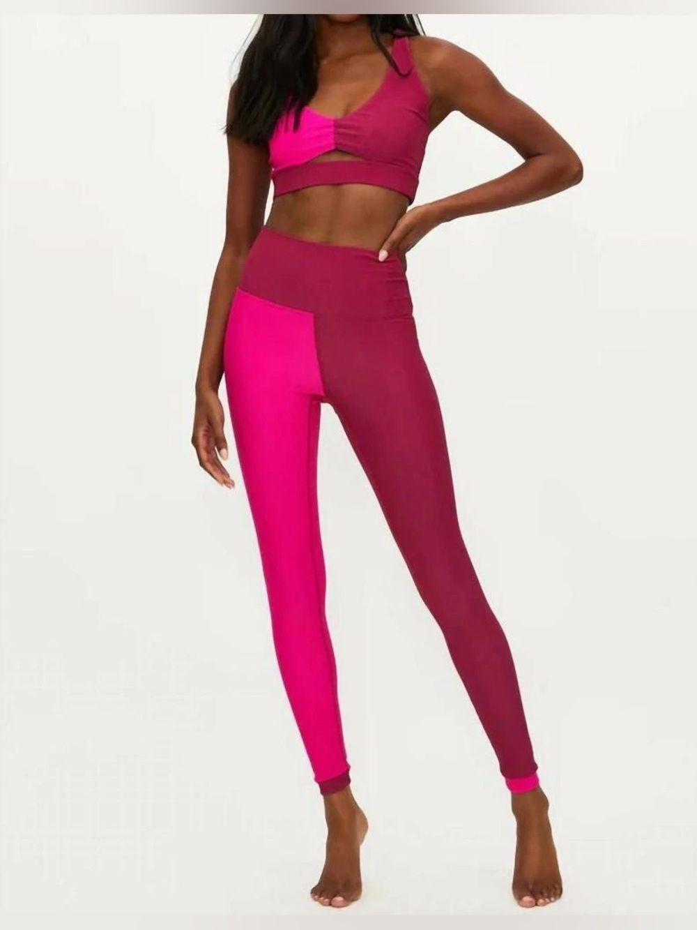 Beach Riot Genesis Legging In Sweetheart Colorblock Size XS